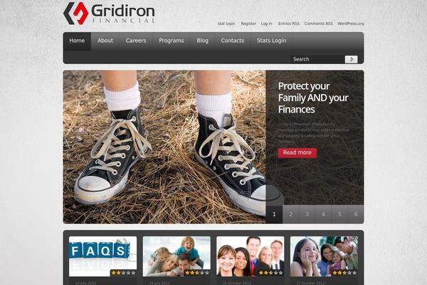 gridironfinancial.com site used Theme1692