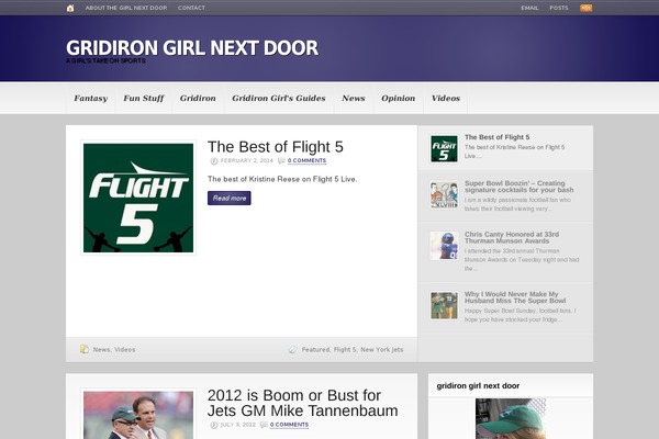 gridirongirlnextdoor.com site used Headlines