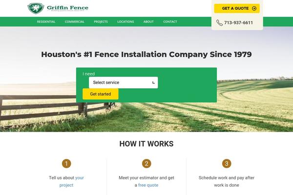 Griffin theme site design template sample