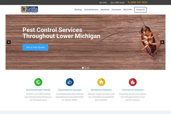 Griffin theme site design template sample