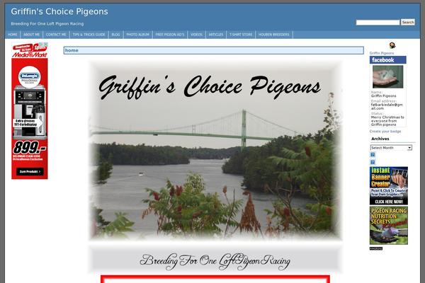 AndyBlue theme site design template sample