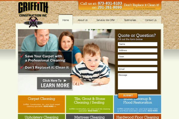 griffithcarpetcleaning.com site used Griffith