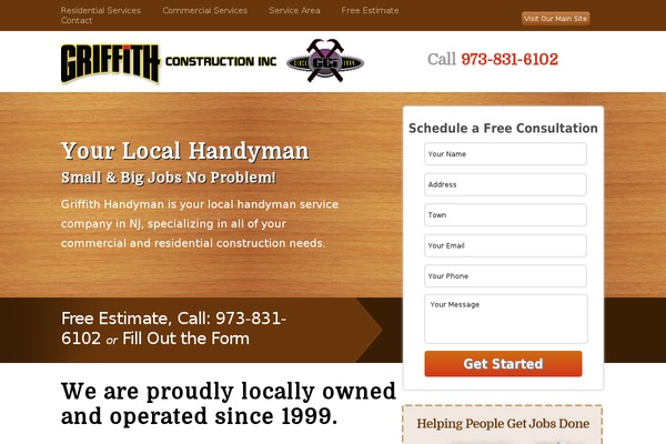 Griffith theme site design template sample