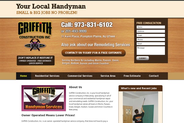 griffithhandymannj.com site used Griffith