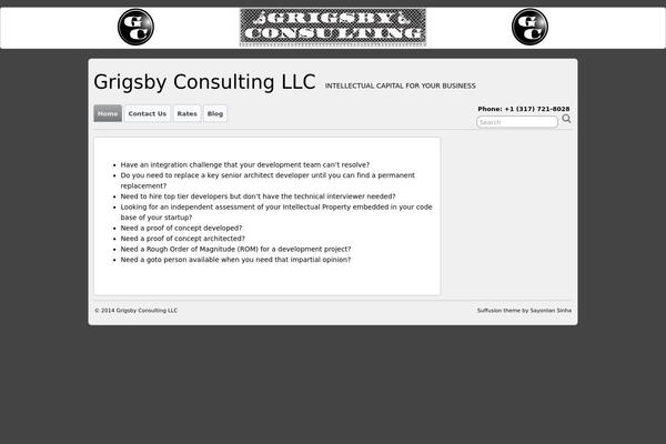 Suffusion theme site design template sample