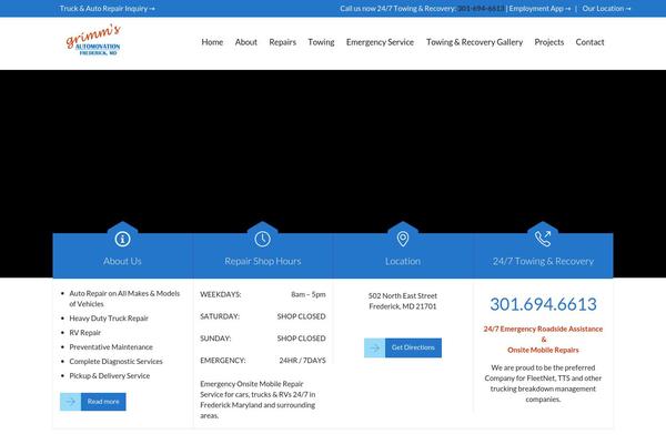 Auto Repair theme site design template sample