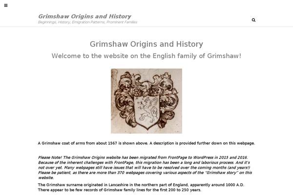 grimshaworigin.org site used Thbusiness-pro
