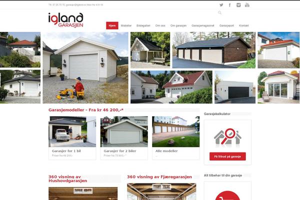 Site using Garage-customizer plugin
