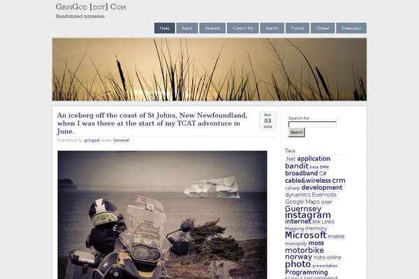 Seashore theme site design template sample