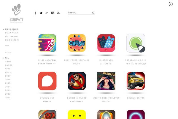 Peak theme site design template sample