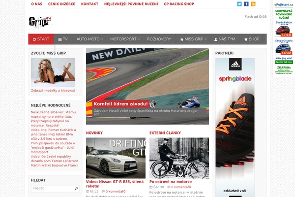 Gloria theme site design template sample