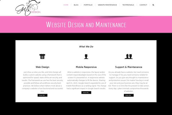 Absolute theme site design template sample
