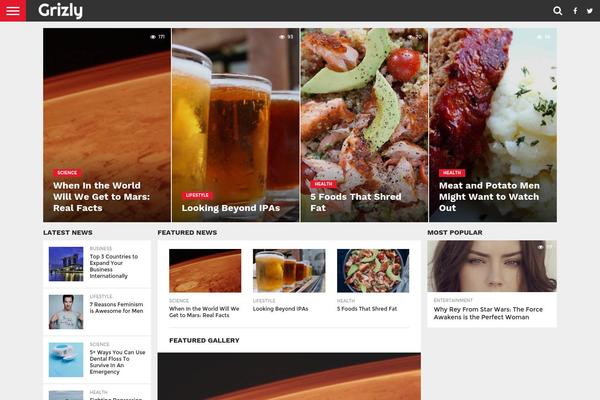 XYZ theme site design template sample