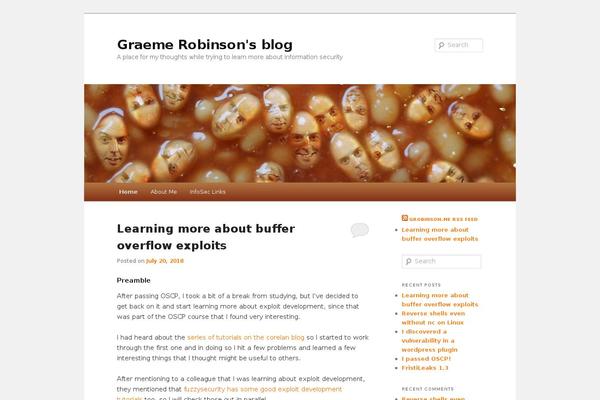 grobinson.me site used Twentyelevenmod