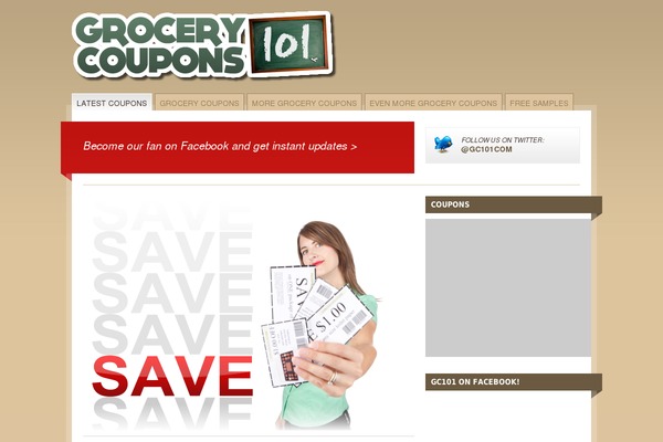 grocerycoupons101.com site used Mainstream