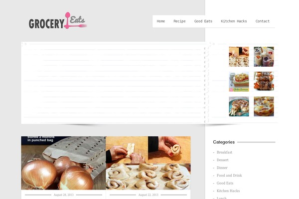 CookingPress theme site design template sample