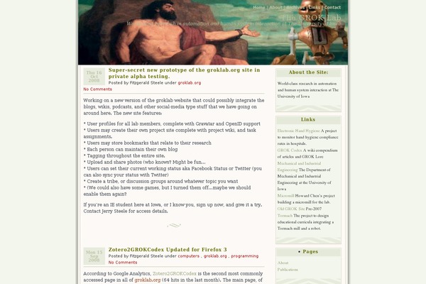 Connections theme site design template sample