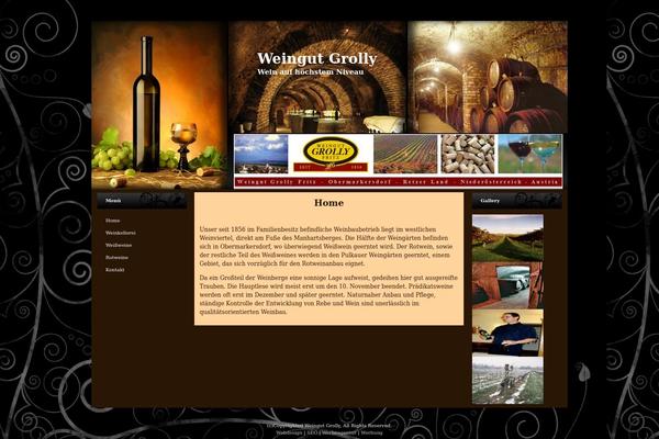 Wine theme site design template sample