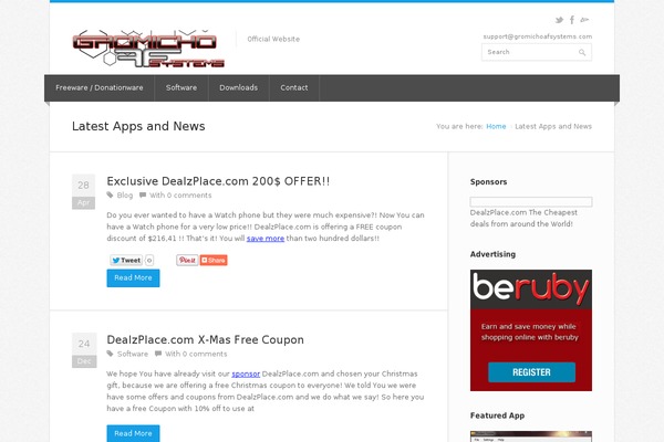 Site using Aqua Page Builder plugin
