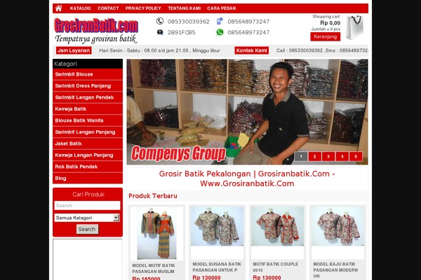 grosiranbatik.com site used Minimarket