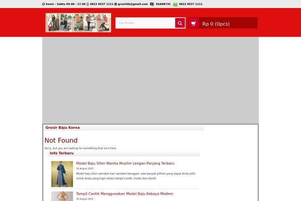 grosirbajukorea.com site used Wp-pasar