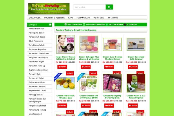 WP-Grosir theme site design template sample