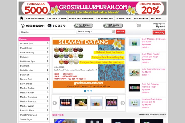 WP-Grosir theme site design template sample