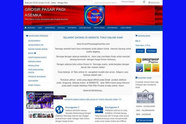 grosirpasarpagiasemka.com site used Indostore5.0.2d
