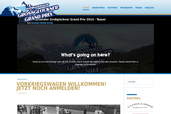 Vanguard theme site design template sample