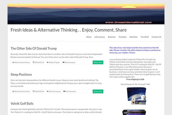 Twenty Ten theme site design template sample