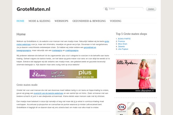 grotematen.nl site used Delicate