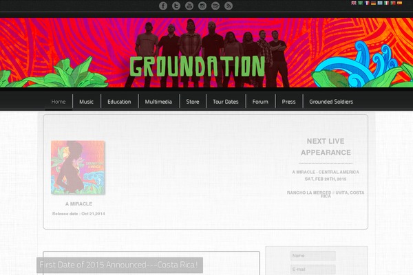 Music Club 1.4 theme site design template sample