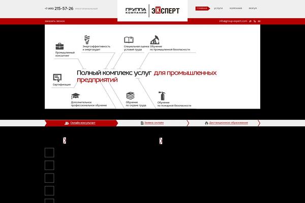 Expert theme site design template sample