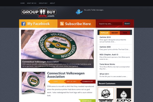 Vulcan theme site design template sample