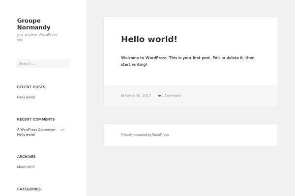 Twenty Fifteen theme site design template sample