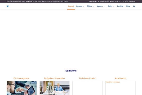 WordPress website example screenshot