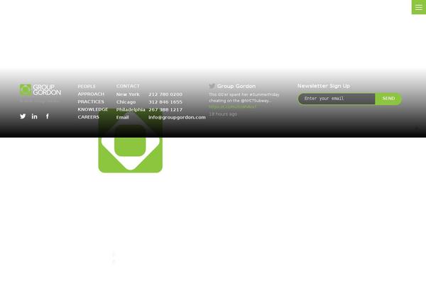 Gordon theme site design template sample