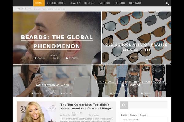 Valenti theme site design template sample