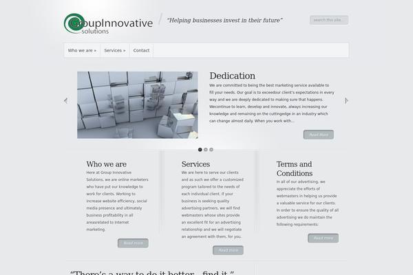 Minimal theme site design template sample