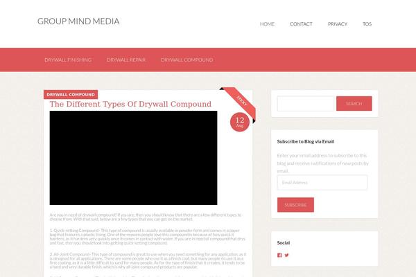 The Funk theme site design template sample