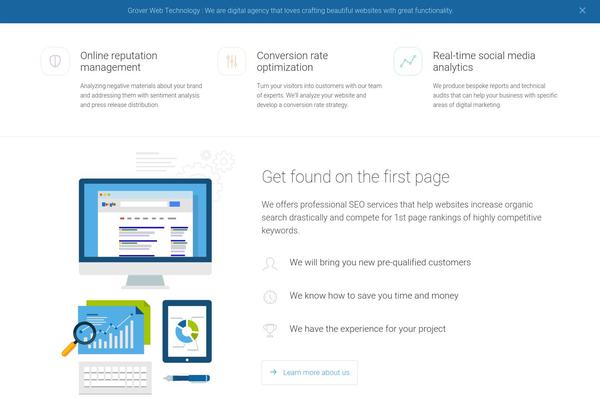 SEOWP theme site design template sample