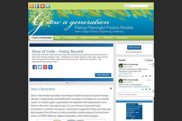 growageneration.com site used Graphene