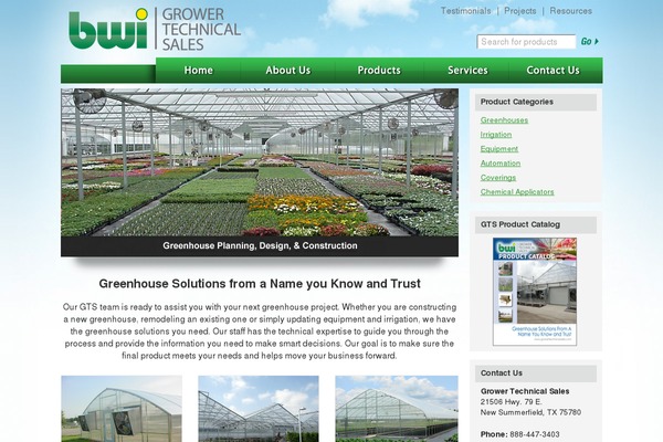 growertechnicalsales.com site used Gts