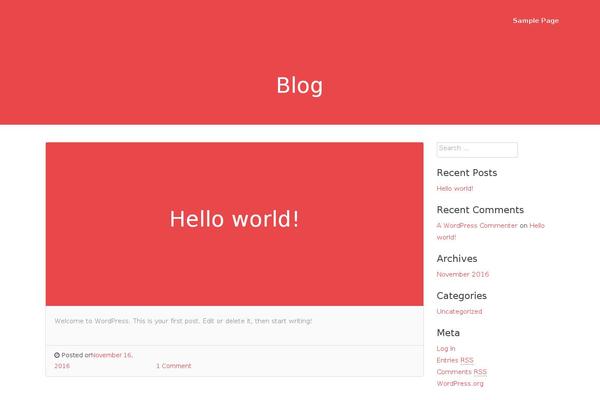 Sensible WP theme site design template sample