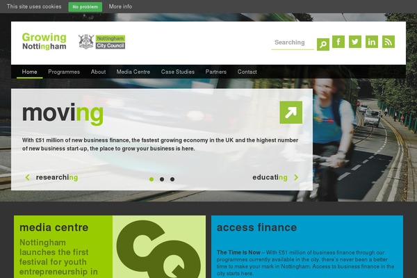 growingnottingham.com site used Diversity