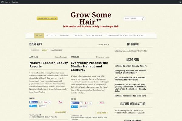 Editorial theme site design template sample