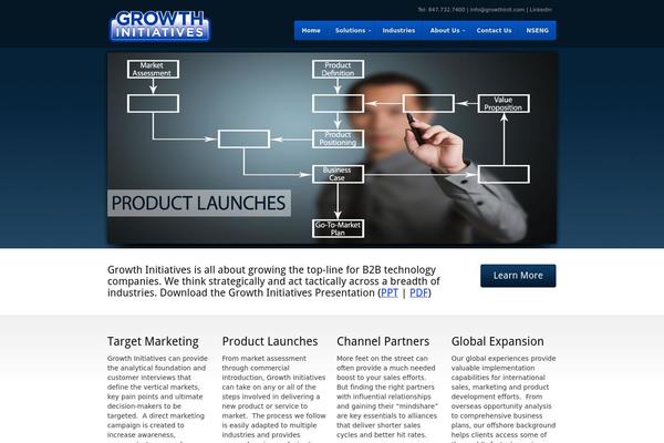 Revenue theme site design template sample