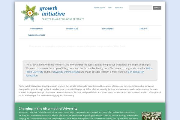 Growth theme site design template sample