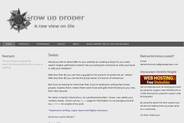 Exray theme site design template sample