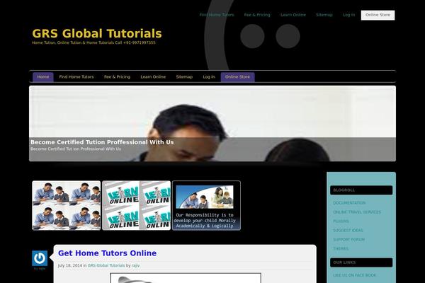 Custom Community theme site design template sample